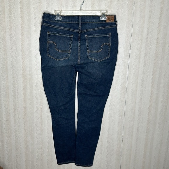 💙 🆕 LEVI Gold Label Women's Maternity Baby Bump Skinny Jeans large - Picture 4 of 9